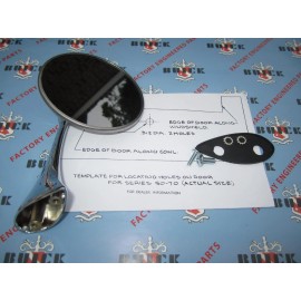 CARS 1954 1955 1956 Buick Left Side Outside Rear View Mirror. Show Quality
