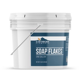 Earthborn Elements Soap Flakes, Homemade Laundry Detergent, Tallow-Based, Unscented (1 Gallon)