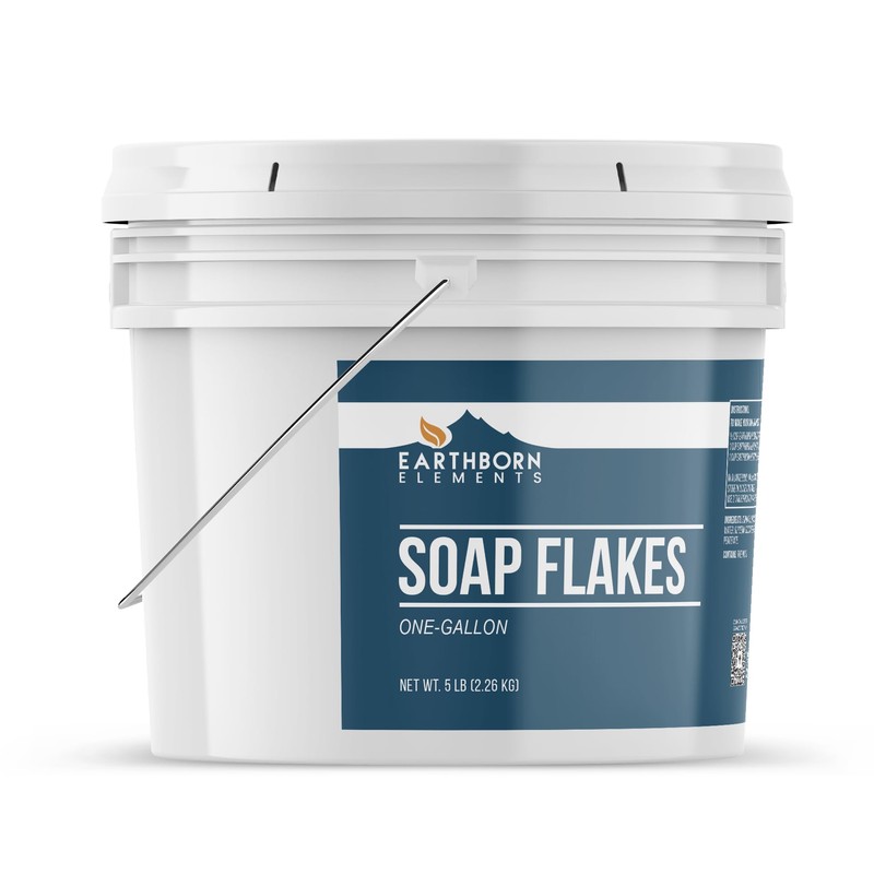 Earthborn Elements Soap Flakes, Homemade Laundry Detergent, Tallow-Based, Unscented (1