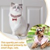 PETAXCELL Rhinestone Cat Collar, Bling Dog Basic Collars Adjustable Sparkling