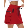 MIVEI - Falda tipo cargo para mujer, con bolsillos con