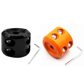 Winch Stopper Winch Cable Hook Rubber Stopper with Allen Wrench for ATV UTV Synthetic Winch Rope (BK1Pcs OR1Pcs)