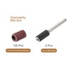 sourcing map 100 Pcs 1/4 Inch Sanding Sleeves Sandpaper Set