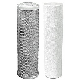 Compatible for Aquatic Life Compatible Reverse Osmosis (RO) 10" Replacement Filter Kit (Sediment, Carbon) by CFS