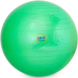 Fun and Function Therapy Ball for Kids, Exercise, Yoga, Balance, Stability, Active Seating Alternative for Classrooms and at Home, Supports Sensory Seekers & Children with ADHD - 24" Green