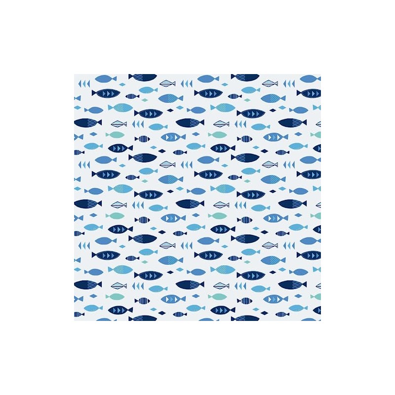 Hamamonyo FUROSHIKI Cloth (Furoshiki, 35.4 inches (90 cm) Sakana Common
