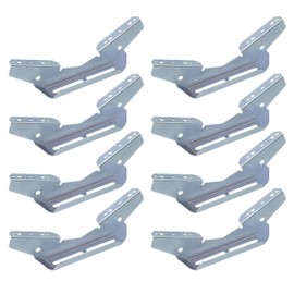 JY PERFORMANCE 8PCS Pontoon Wing Brackets Bunk Bolster Boat Pontoon Trailer V Wing Brackets
