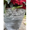Galvanised Flower Pot with Handles | Outdoor Garden Metal Steel