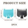 2pcs Clipper Guards for Wahl, Professional Hair Clipper Guide Combs