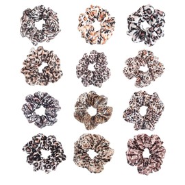 Radhu & Kaabby Pack of 12 | Same as Pic | Trendy Hair scrunchies for Women | Anti-Hair Breakage | Comfortable Hair Ties | Hair Ties for All Occasion | Suitable Every Hair Type