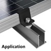 4 Pcs Solar Panel Bracket End Clamp, 45mm Aluminum Solar