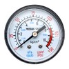 1Pcs Horizontal Pressure Gauge Thread Air Pressure Gauge Dial Type