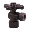 Westbrass 1/4-Turn Cross Handle Angle Stop, 1/2" IPS x 3/8"