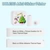 DOLEWA Sticker Printer, Mini Portable Sticker Maker Machine Thermal Pocket