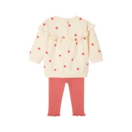 VERTBAUDET Baby Set: Sweatshirt & Leggings Oeko-Tex® Wool White 104