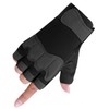 [ホワイトファング] グローブ ハーフフィンガー カモフラ オートバイ アウトドア スポーツ メンズ レディース NT363(ブラック)