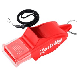 Kodrily Basketball Set Referee Whistle for Competition and Sports, High Volume Molten Whistle with Strap, Lightweight Whistle, Sports Basket for Referee, Soccer Whistle, Portable, Red