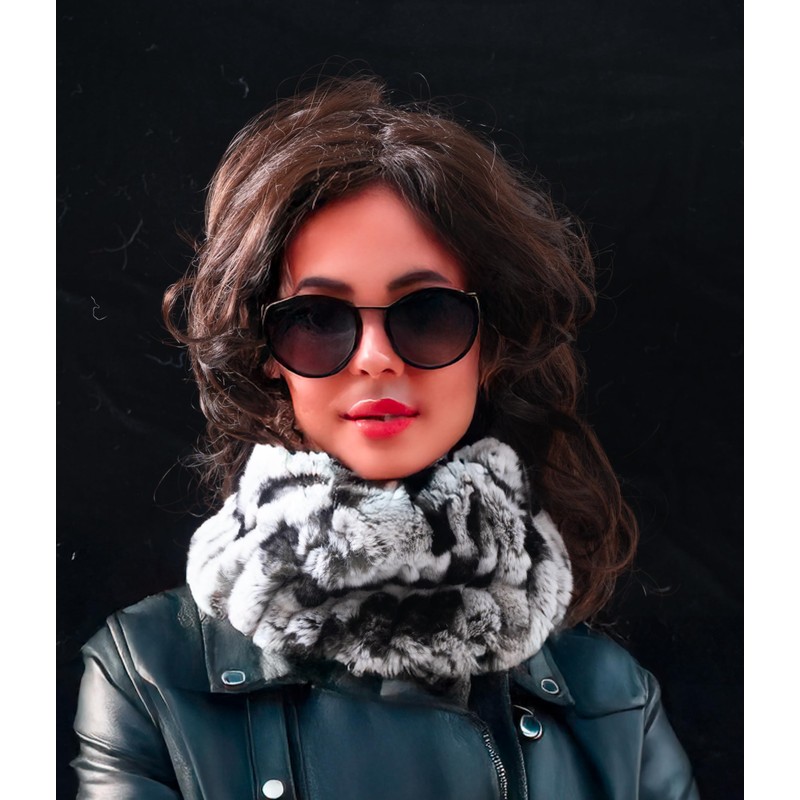 HEIZZI Larger Size Real Fur Headband Genuine Rabbit Fur Headband