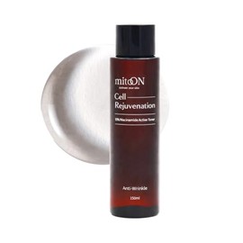 Mito-on Cell Rejuvenation 10% Niacinamide Active Toner, Vitamina B3, Calmante, Fortalece la Barrera Cutánea y Antienvejecimiento para el Cuidado de la Piel para una Piel Clara, Textura Suave