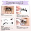 Magnetic Eyelashes Natural Look, Magnetic Lashes with Applicator, 2 Pair