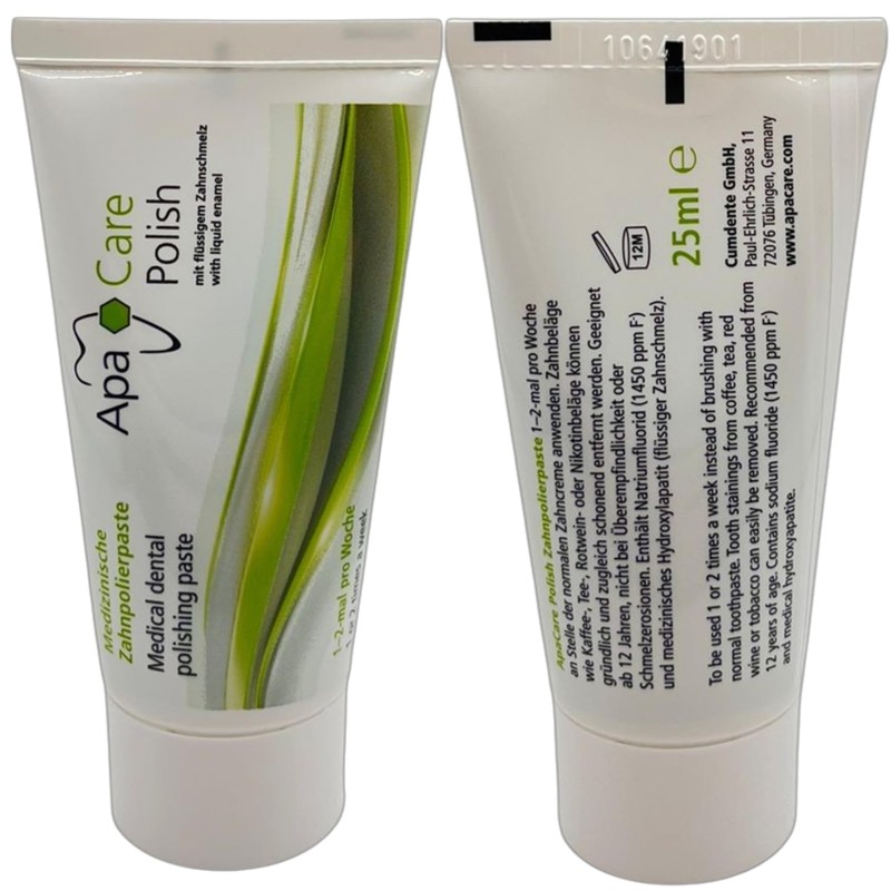 4 x ApaCare Professional Home Dental Polishing Paste 20 ml
