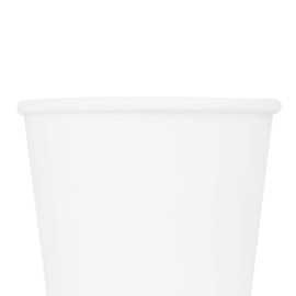 Karat C-K508W 8 oz Paper Hot Cup (90mm Diameter), White (Case of 1000)
