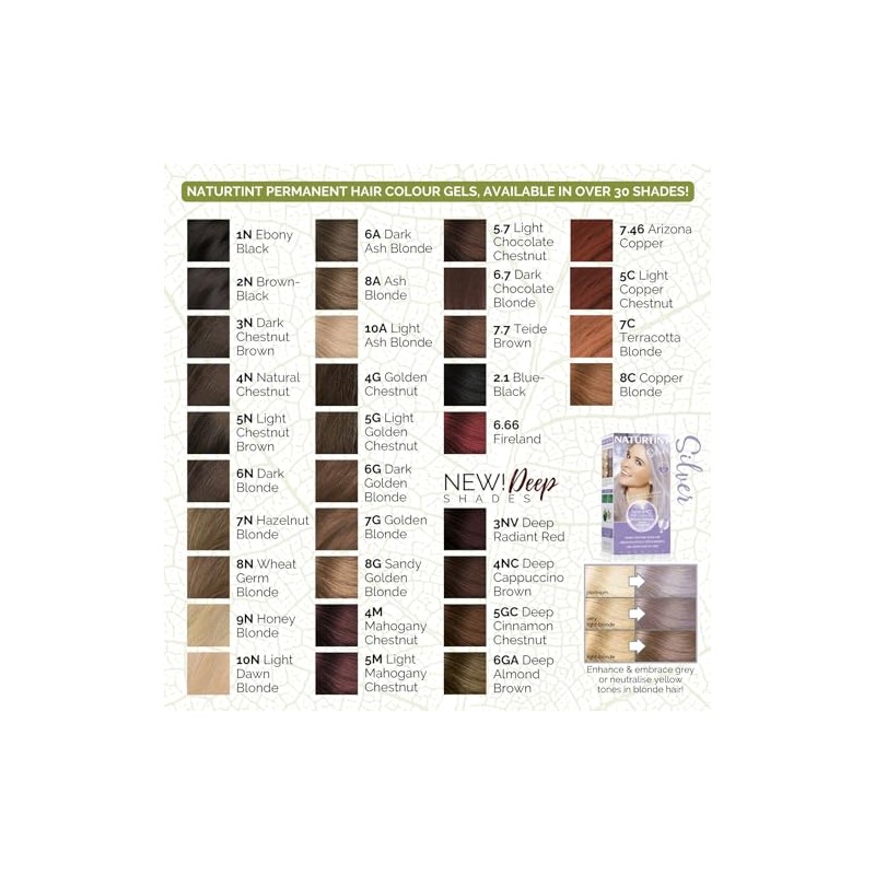 NATURTINT Naturtint, Permanent Hair Colour Blond 170 ml, 8G Sandy
