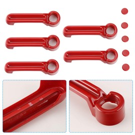 JeCar - Fundas para manijas de puerta trasera, accesorios exteriores para Jeep Wrangler JK JKU 2007-2018 / Jeep Liberty 2008-2012 / Dodge Nitro 2007-2011, rojo