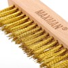 MAXMAN Brass Brush, Soft Brass Bristle Brush, Wire Brushes for