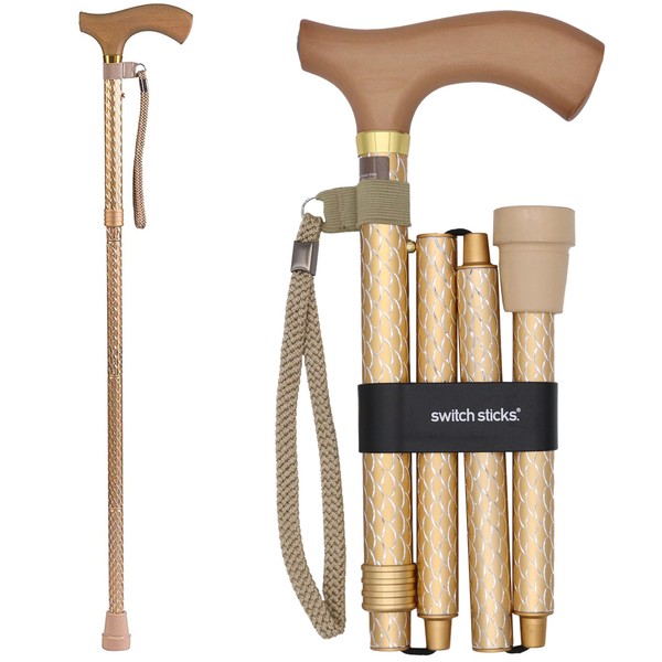 Switch Sticks Folding Walking Cane For Women & Men -