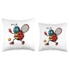 Ladybug Tennis Club Animals Sport Tournament Players Throw Pillow