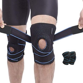 Protector de Rodillera Profesional de 2 unidades, Rodilleras Soporte Ajustable Soporte Rodilla para Deportes, Correr, Entrenamiento Mujeres y Hombres 