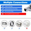 20 Pack Stop Valves, 1/4 Turn Straight Stop Valves, 3/8"