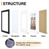 decorUhome 11x14 Picture Frame, Display Pictures 8x10 with Mat or