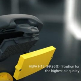 Diversey D7524965 TASKI ULTIMAXX HEPA H13 Replacement Filter for Commercial Scrubber Floor Machine