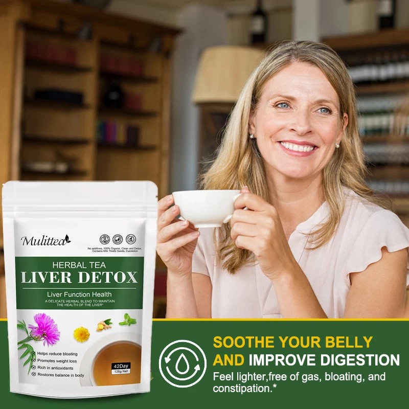Mullitea Liver Support Tea Support Cleanse Detox Repair Health Milk