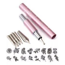 Nail Estilografo Con 5 Punteros Decoracion De Uñas Tinta China