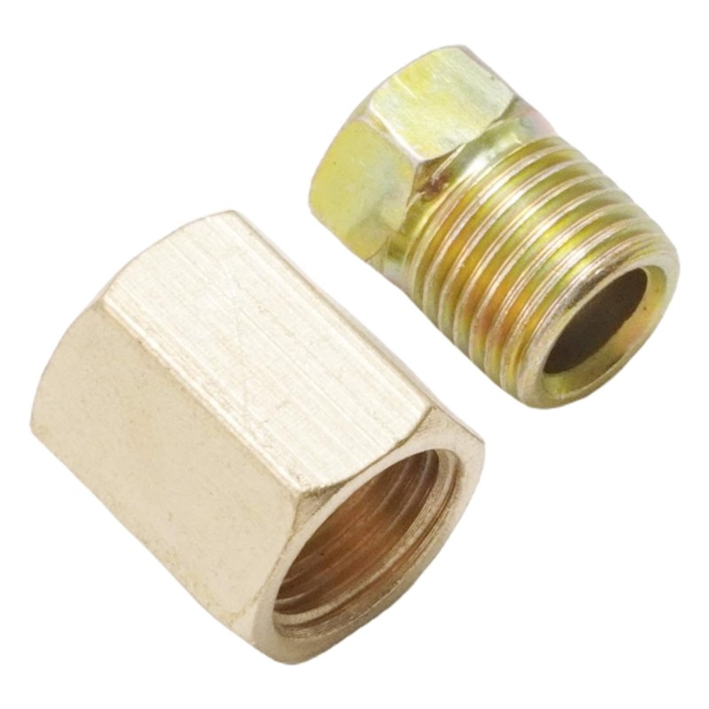 MospdyGear Universal Brass Brake Pipe Fitting Kit, 12 Pcs Brake