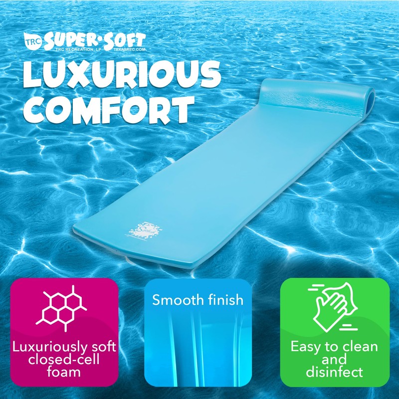 TRC Recreation Splash 1.25" Thick Foam Pool Float Lounger w/