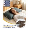 Buckwheat Pillow Adjustable Height Hard Bed Pillow
