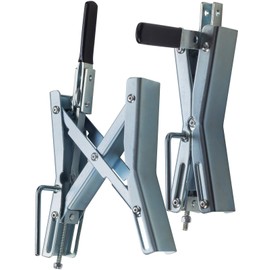 OxGord Axel-Chock Wheel-Stabilizer for RV, Trailer, Camper - Universal Quick-Lock Tire-Stop for Dual Axle Vehicles - Fits up to 6 Inches (Set of 2)