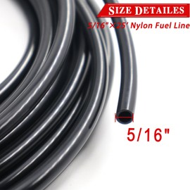 5/16 Fuel Line Repair Kit 5/16 in (8mm), Nylon Fuel Line Replacement Kit 23 Pack FLK-56