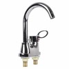 G1/2 Bathroom Basin Faucet Hot and Cold Water Mixer Dual‑Hole