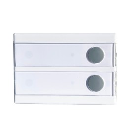 Heidemann Funksender HX (2-reihig, ohne Empfänger, 8 Melodien können gesendet werden, Reichweite ca. 150 m, Türklingel, Haustürklingel, Funkklingel) 70369