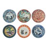 Kutani Paper Plates (6 Types, 10 Sets Total, 60 Pieces),