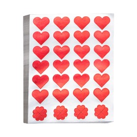 Hygloss Products, Inc Red Foil Heart Shape Stickers, 2 Sheets (1863)