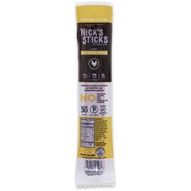 Nick's Sticks | Free Range Chicken Snack Sticks | Made in the USA | Gluten Free | Paleo, Keto, Whole30 Approved | No Soy, Antibiotics or Hormones (25 - 1.7oz. Packages of 2 Sticks)