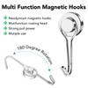 MIKEDE Magnetic Hooks 25LBS, 10 Pack Swivel Swing Magnetic Hook