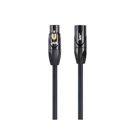 Monoprice Stage Right Series Professional XLR Male to XLR Female - 3ft - Black - Gold Plated | 16AWG Stranded Copper Wire Conductors [Microphone & Interconnect]