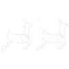 vidaXL Christmas Lights Reindeer Silhouette 35 LEDs Warm White Pack